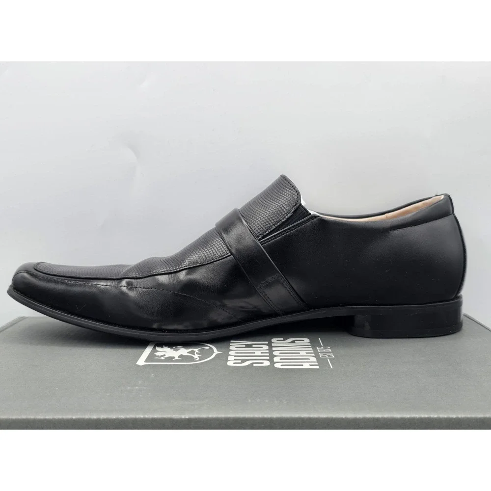 Stacy Adams Beau Men's Dress Shoes Cognac Moc Toe Leather‎ 24692-001 Sz 13 M